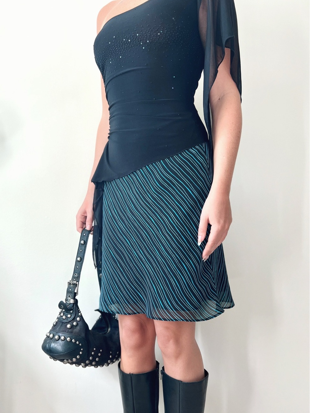 Vintage 1998 ANNEX | Striped Midi Skirt